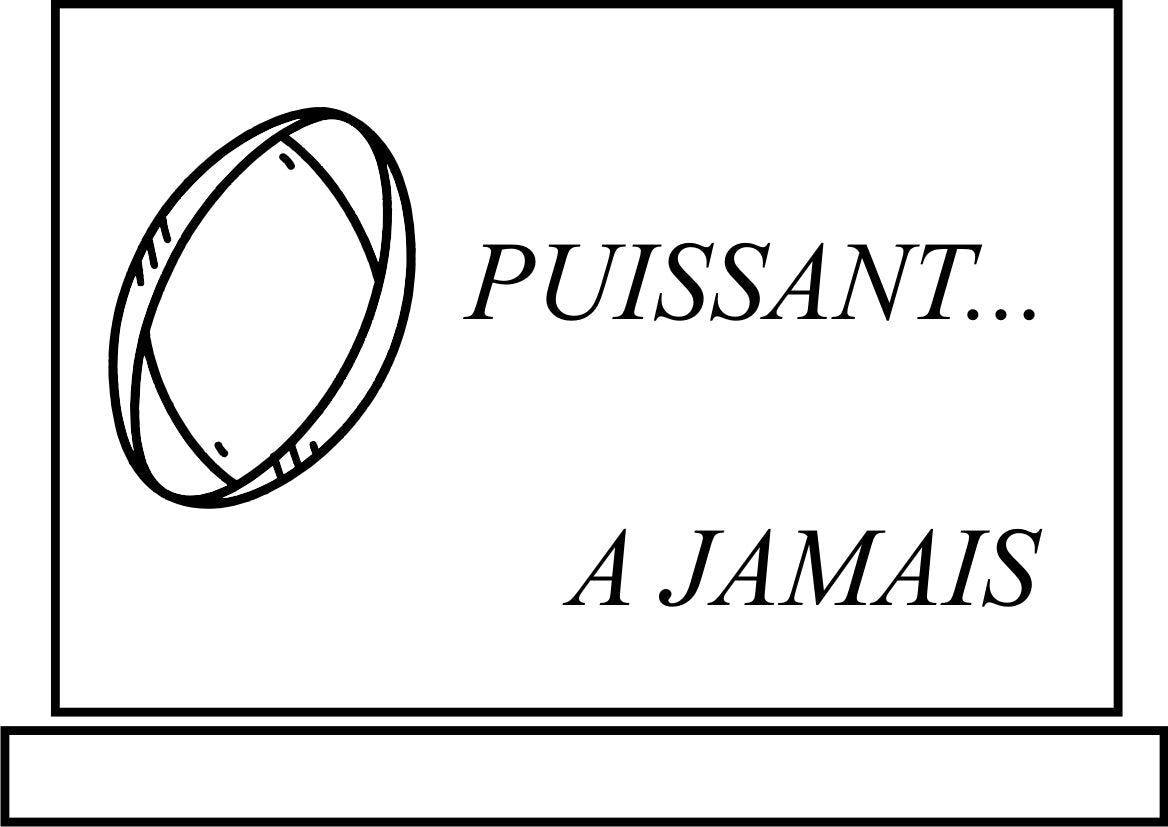 Plaque funéraire Rubgy personnalisée