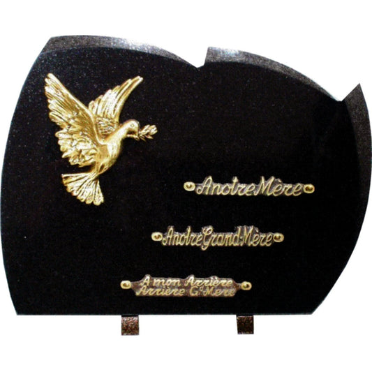 Plaque funéraire grande colombe