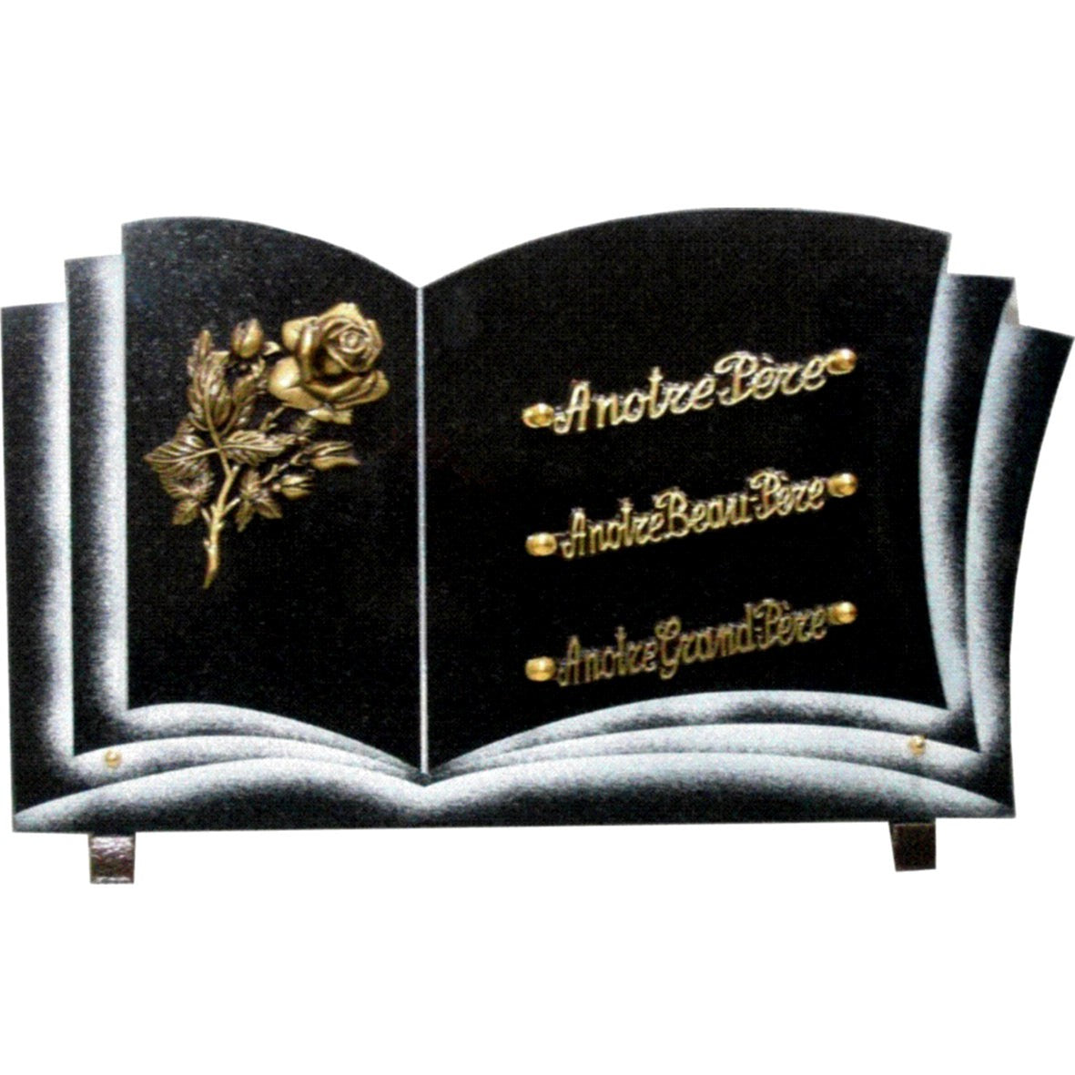 Livre funéraire effet relief