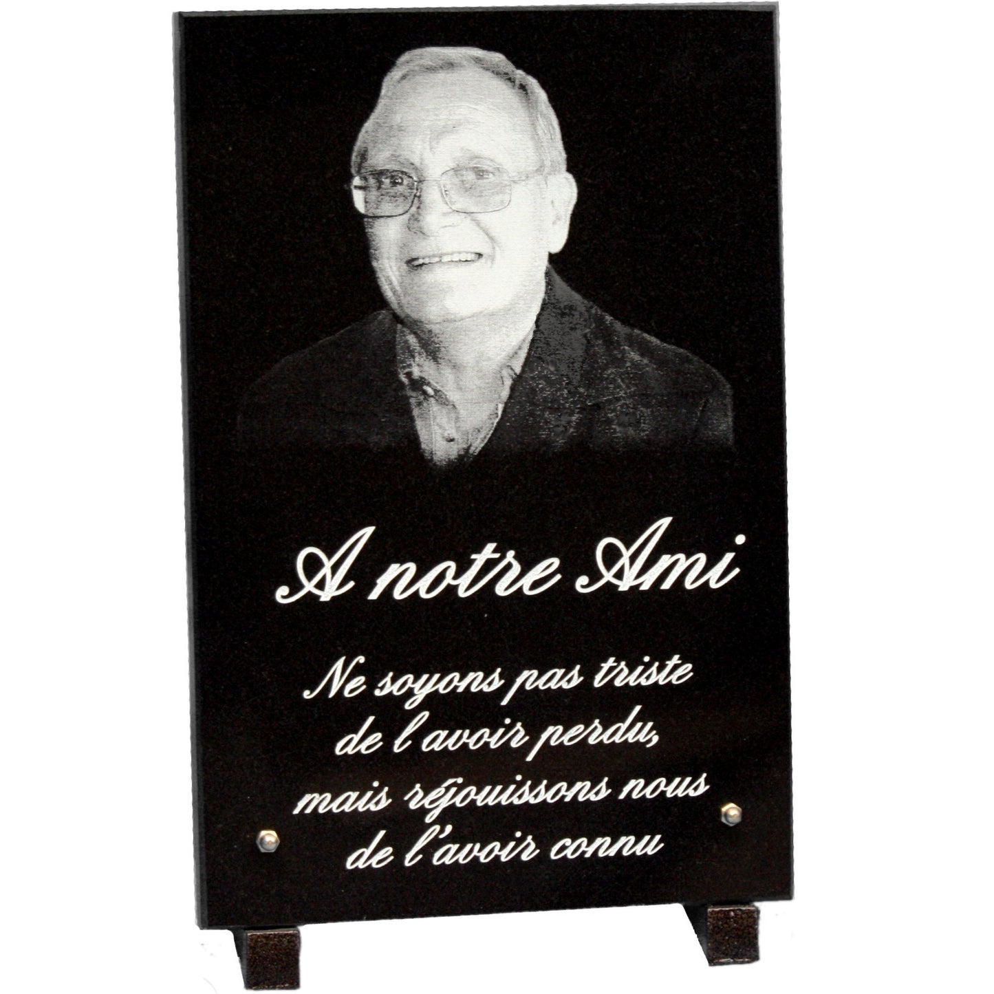 Gravure photo plaque funeraire