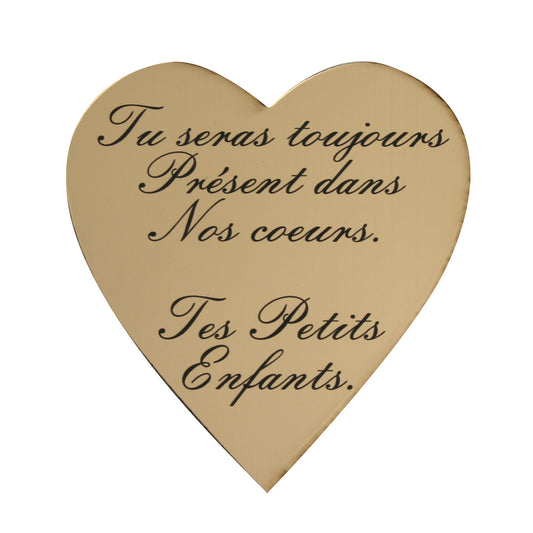 Coeur adhésif à graver