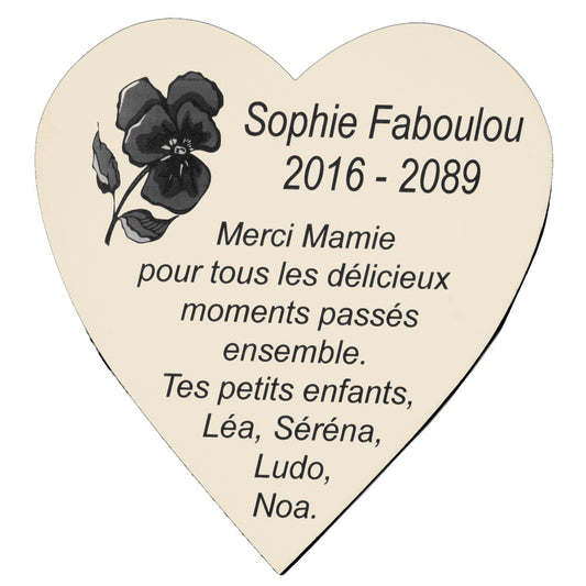 Coeur adhésif à personnaliser