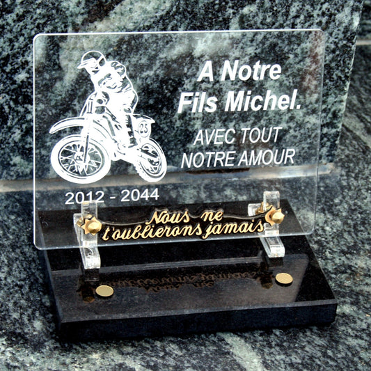 Moto plexi translucide