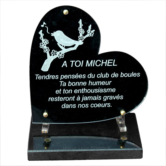 Coeur plexi personnalise