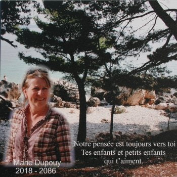 Plaque funéraire carrée couleurs