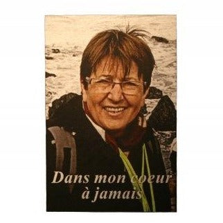 Photo funéraire sur plaque Aluminium