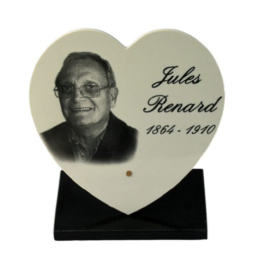 Coeur en céramique avec photo