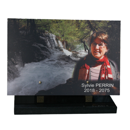 Photo funéraire pour cimetière