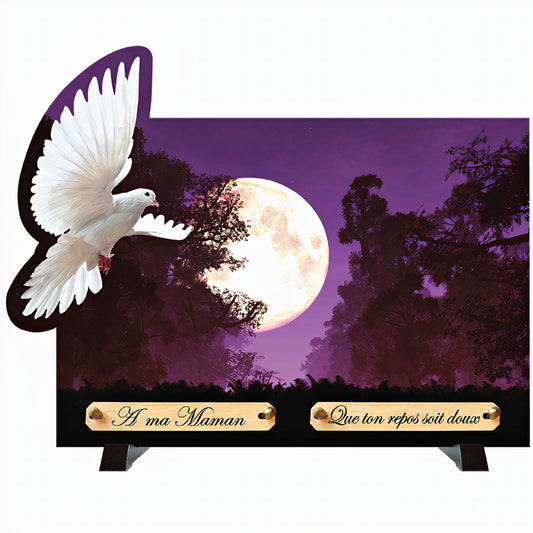 Plaque débordante Colombe