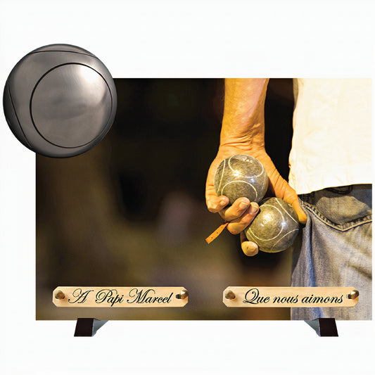 Plaque débordante Pétanque