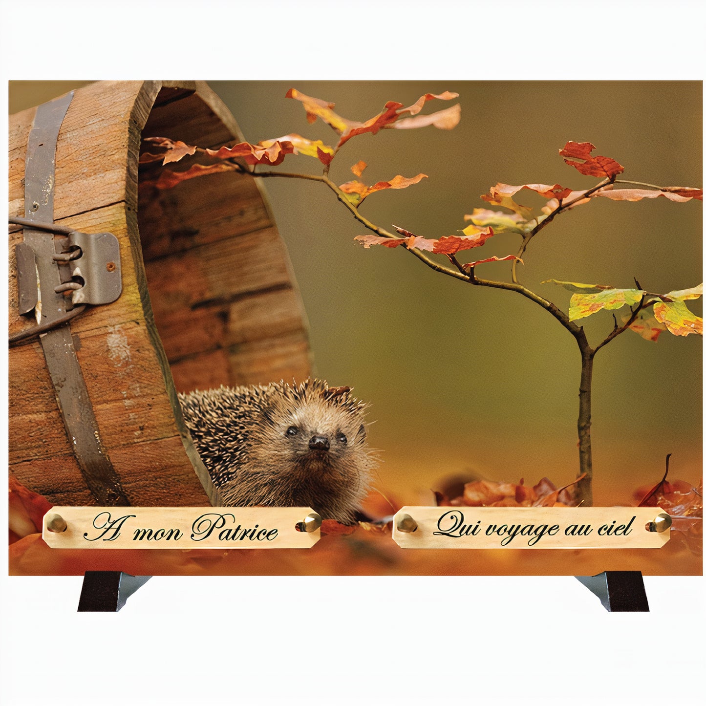 Plaque funéraire Hérisson