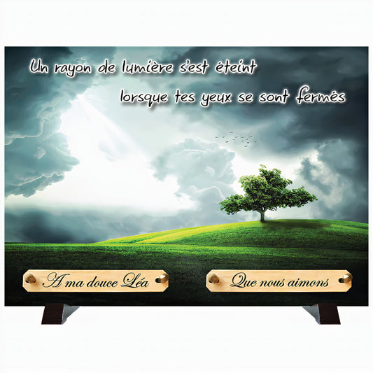 Plaque funéraire Campagne