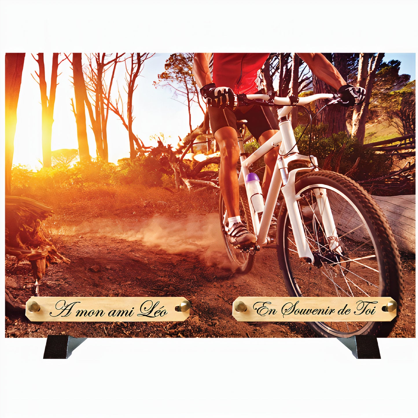 Plaque funéraire Cycliste VTT