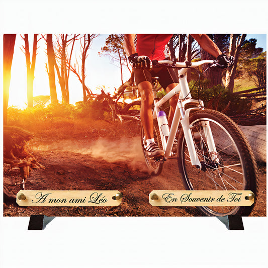 Plaque funéraire Cycliste VTT