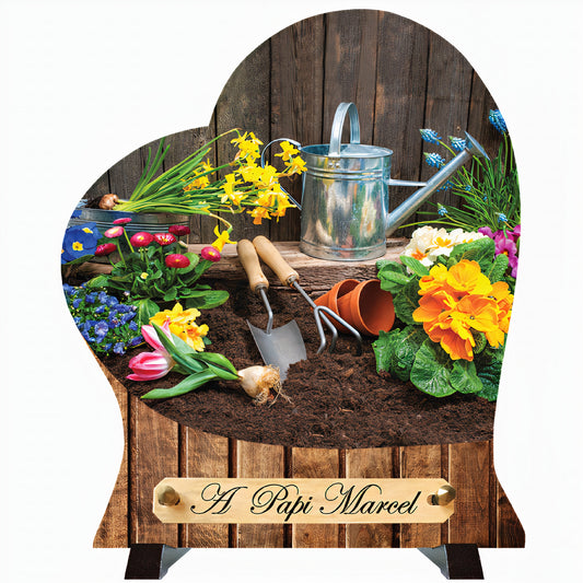 Plaque funéraire Jardinier