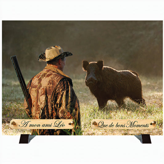 Plaque funéraire La Chasse