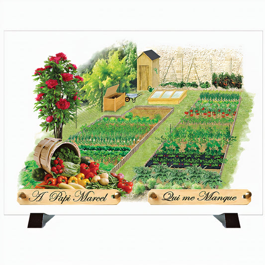 Plaque funéraire Le Jardin