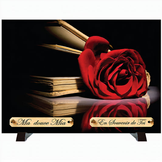 Plaque funéraire Livre ouvert