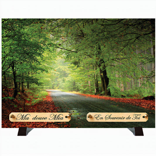 Plaque funéraire Nature