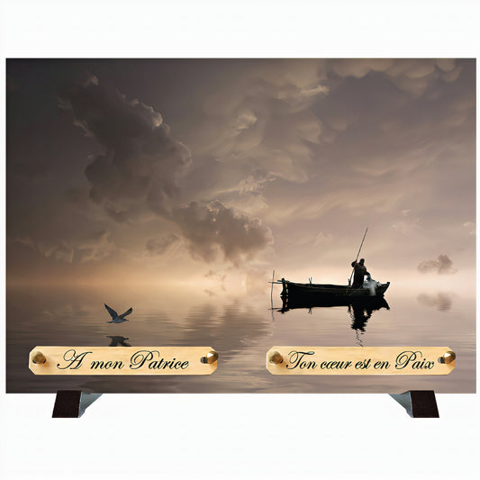 Plaque funéraire Océan