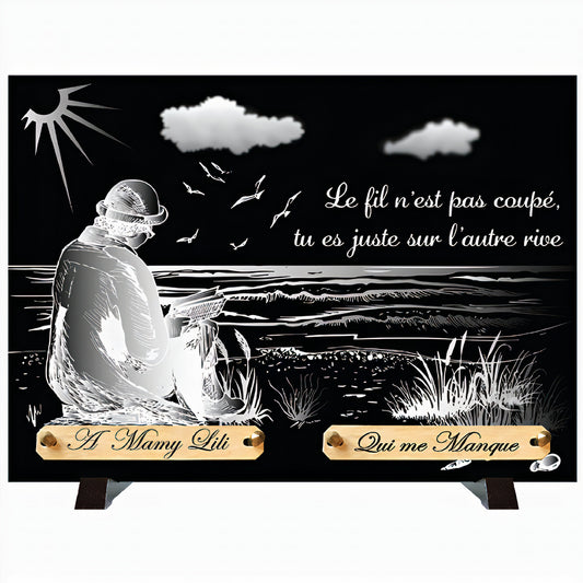 Plaque monochrome Plage & Horizon