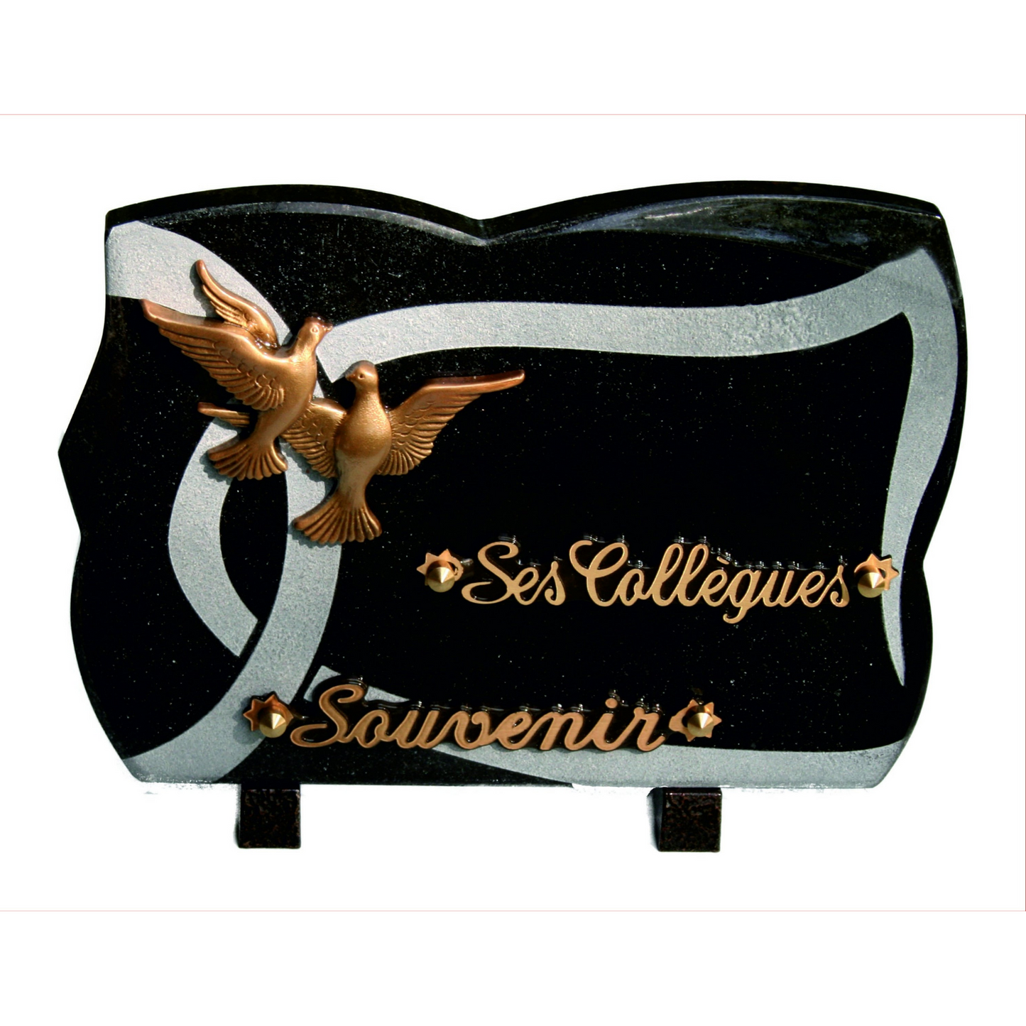 Plaque deuil moderne