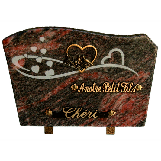 Plaque pour pierre tombale