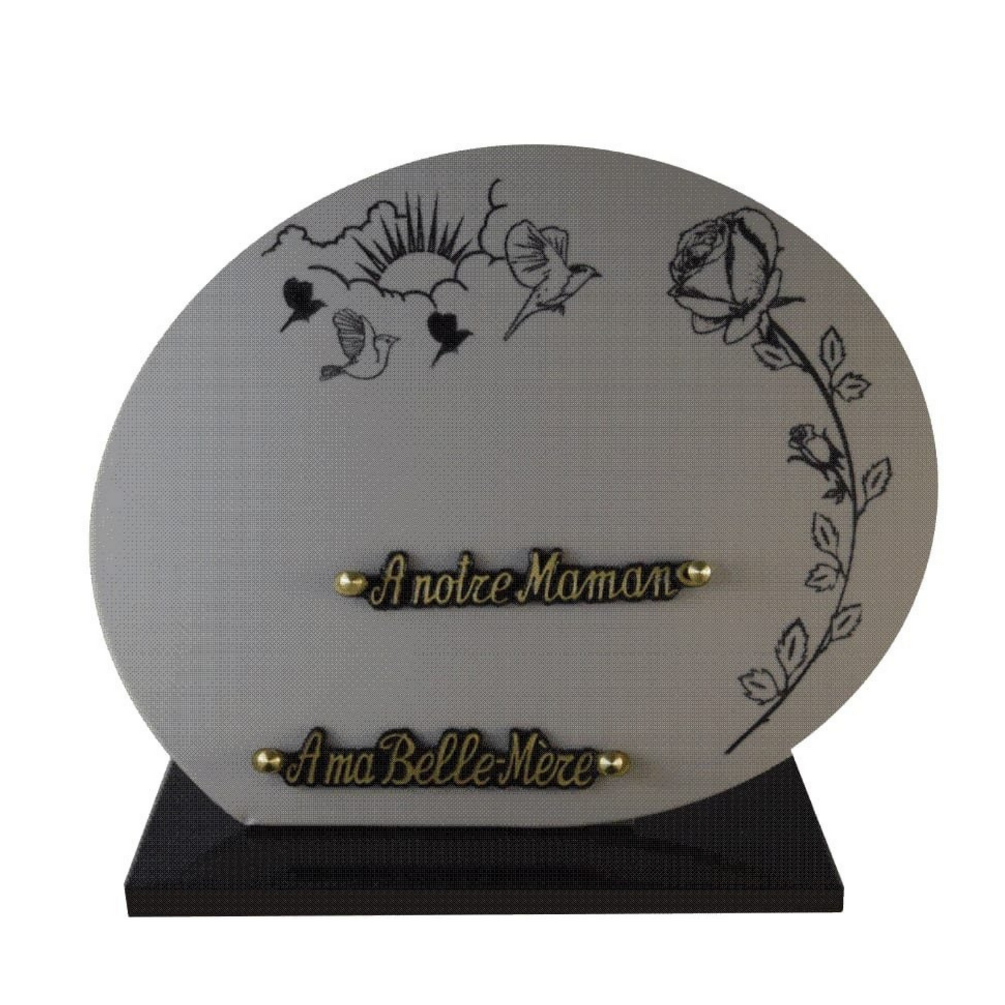 Plaque souvenir en céramique