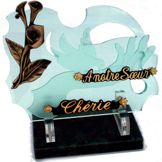 Plaque deuil sérénité