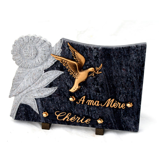 Plaque funeraire souvenir