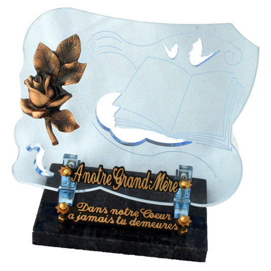 Parchemin funéraire bleu