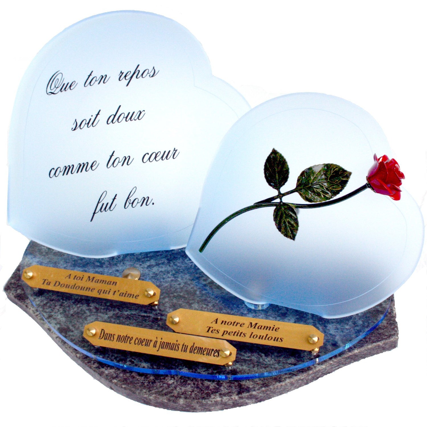Plaque Funeraire Personnalisable Photo Plaque Funéraire Double Cœur Personnalisable - Altuglass Résistant Aux UV 21x12,2cm Plaque Funéraire Personnalisée Plaque Funeraire Personnalisable Photo Plaque Funéraire Double Cœur Personnalisable - Altuglass Résistant Aux UV 21x12,2cm Plaque Funéraire Personnalisée