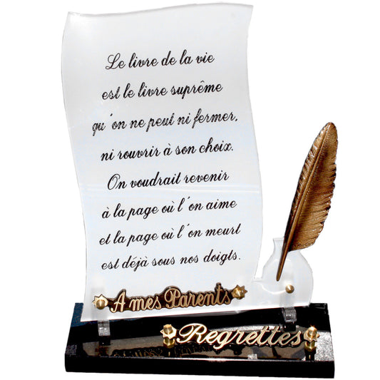 Plaque parchemin translucide