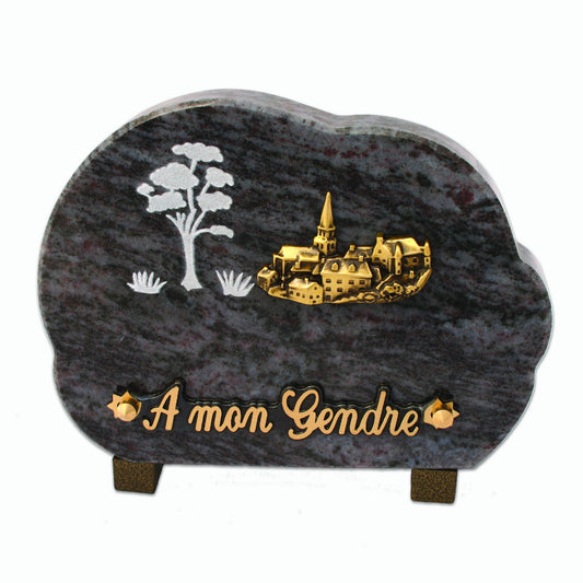 Plaque mortuaire granit
