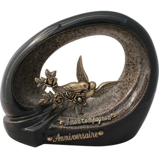 Plaque funeraire moderne ceramique Lyon