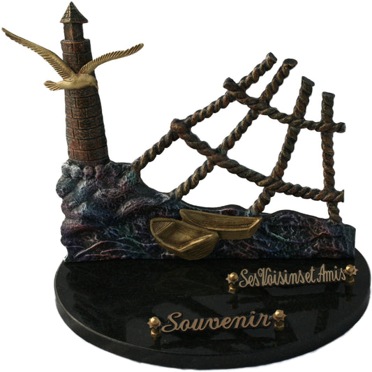 Plaque funéraire Lille phare