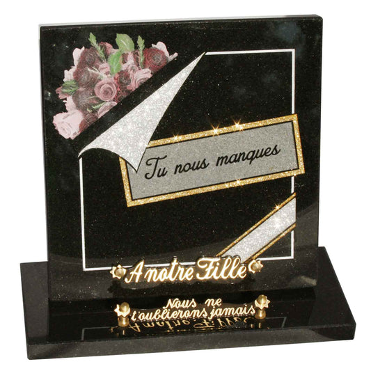 Plaque funéraire en ligne
