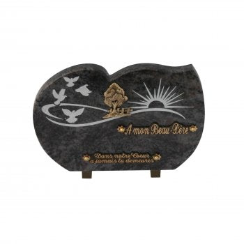 Plaque funéraire en granit Reims