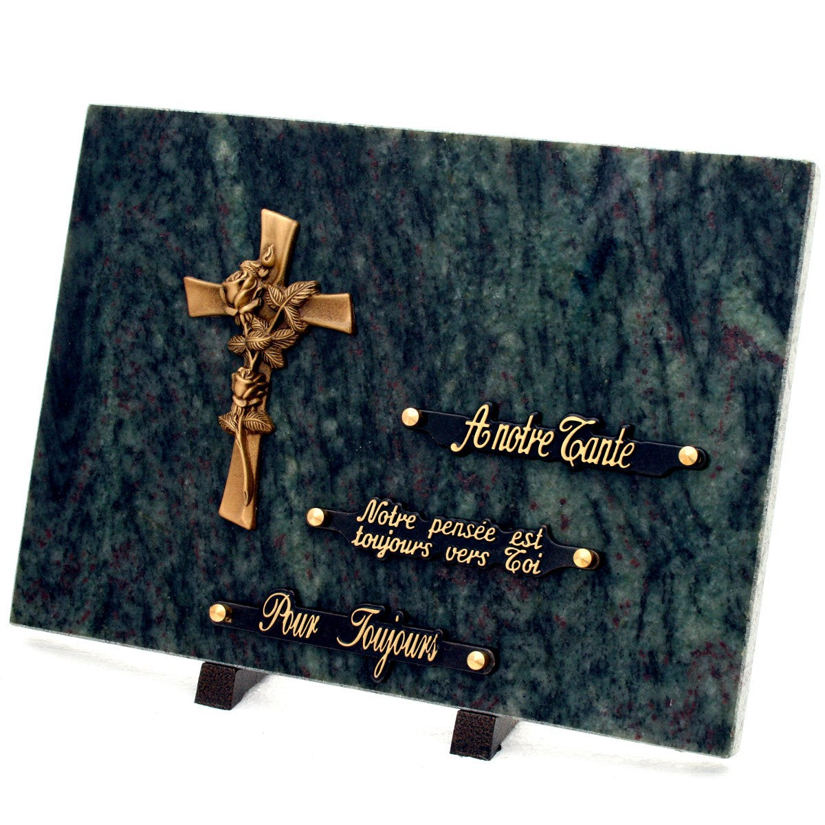 Plaque granit croix