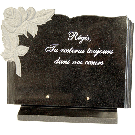 Gravure sur plaque funéraire